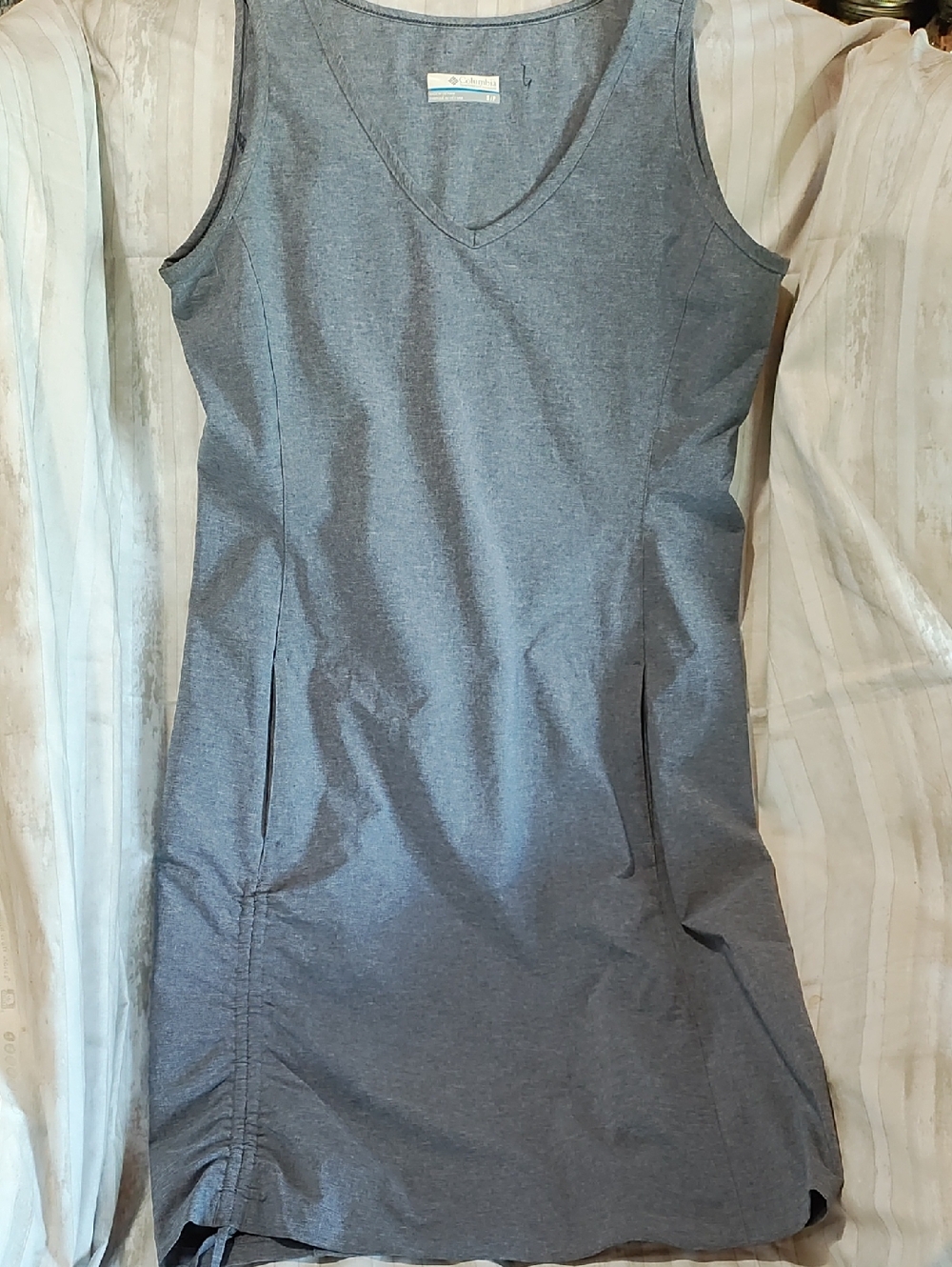 Columbia Anytime Casual III Nocturnal Heather Blue Sleeveless Midi Dress, Size S
